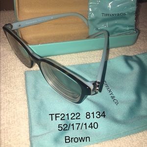 Tiffany & Co. frames, W/ case, pouch & lens cloth